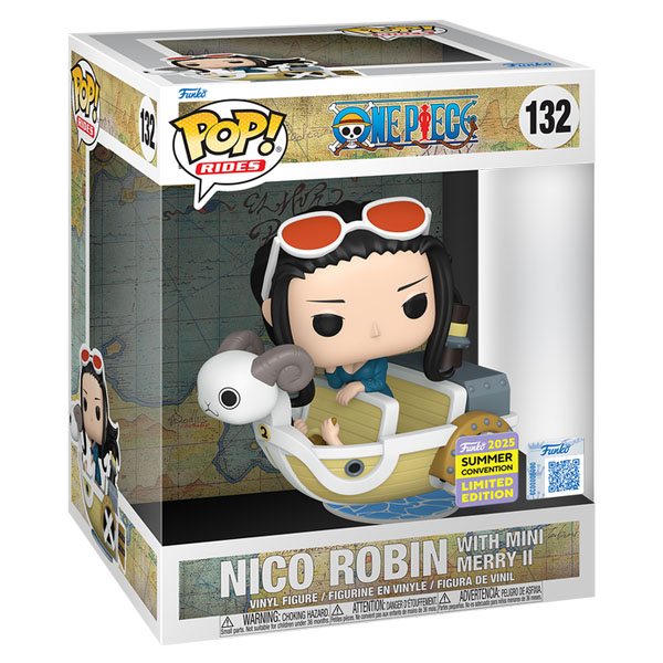 Funko POP #132 Rides Deluxe One Piece Nico Robin with Mini Merry II Exclusive Figure